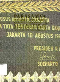 Image of Parasamya Purnakarya Nugraha Pelita V Pemacu dan Pemicu Sukses PJP II