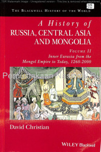 Image of A history Of Russia, Central Asia and Mongolia : volume II: Inner Eurasia from the Mongol Empire to today, 1260-2000