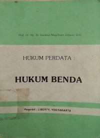 Hukum Perdata: hukum benda