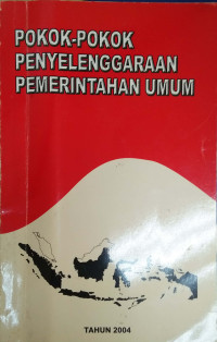 Image of Pokok-Pokok Penyelenggaraan Pemerintahan Umum