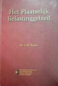 Image of Het plaatselijk belastinggebied