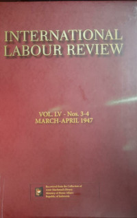 Image of International labour review: Vol. LV - Nos. 3-4 March-April 1947