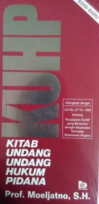 KHUP: kitab undang-undang hukum pidana