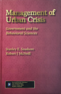 Image of Management of Urban Crisis: Metropolitan Government and the Behavioral Sciences
