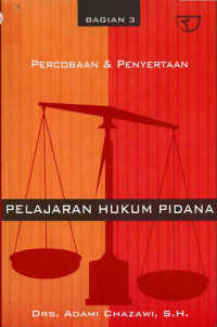 Image of Pelajaran Hukum Pidana : Percobaan & Penyetaraan