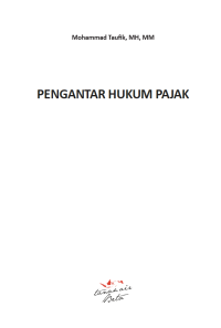 Image of Pengantar Hukum Pajak