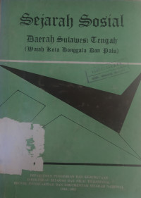 Sejarah Sosial Daerah Sulawesi Tengah: wajah kota Donggala dan Palu