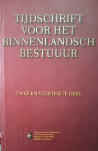 Image of Tijdschrift voor het binnenlandsch bestuur: Twee en Veertigste Deel