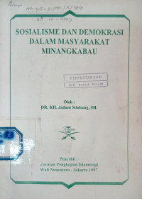 Image of Sosialisme dan Demokrasi dalam Masyarakat Minangkabau