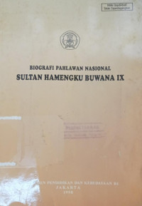 Image of Biografi Pahalawan Nasional Sultan Hamengku Buwana IX