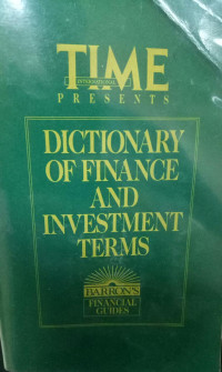 Dictionary Of Finance And Investment Terms