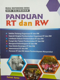 Buku Referensi Desan dan Kelurahan : panduan RT dan RW