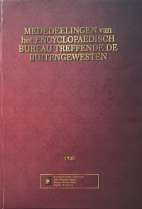 Image of Mededeelingen van her Encyclopaedisch Bureau Treffebde De Buitengewesten