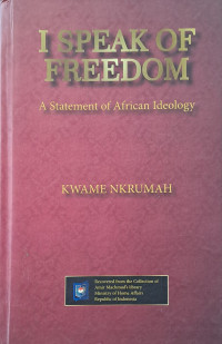 Image of I Speak of Freedom: A Statement of African Ideology