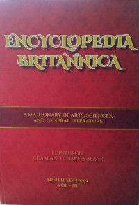 Image of The Encyclopaedia Britannica a Dictionary of Arts, Science, And General Literature Volume III As-Bi