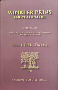 Image of Winkler Prins Encyclopaedie: Eerste Deel Dem-Egy