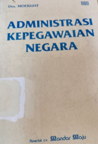 Administrasi Kepegawaian Negara