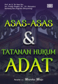 Image of Asas-asas dan tatanan hukum adat