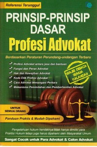 Image of Prinsip-Prinsip Dasar Profesi Advokat