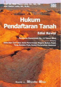 Image of Hukum Pendaftaran Tanah