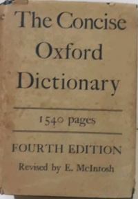 The Concise Oxford Dictionary