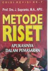 Image of Metode riset : Aplikasinya dalam pemasaran