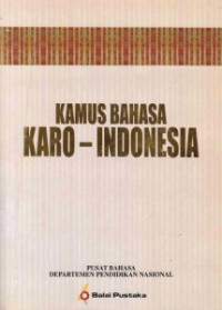 Image of Kamus Karo-Indonesia