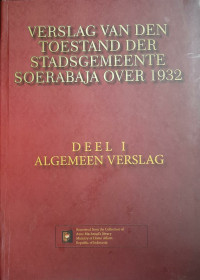 Image of Verslag van den Toestand der Stadsgemeente Soerabaja over 1932